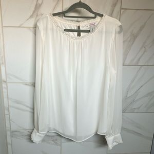 White House black market size 12 long sleeve ruffle cuff NWT